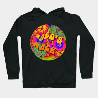 1960's Rock Psychedelic Flower Power Hoodie